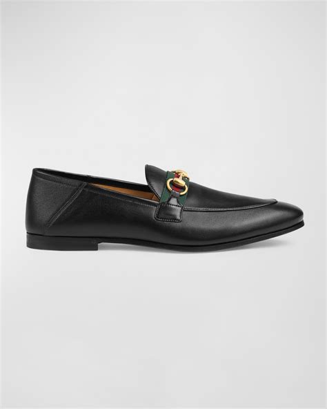 gucci mens brixton leather loafer sale